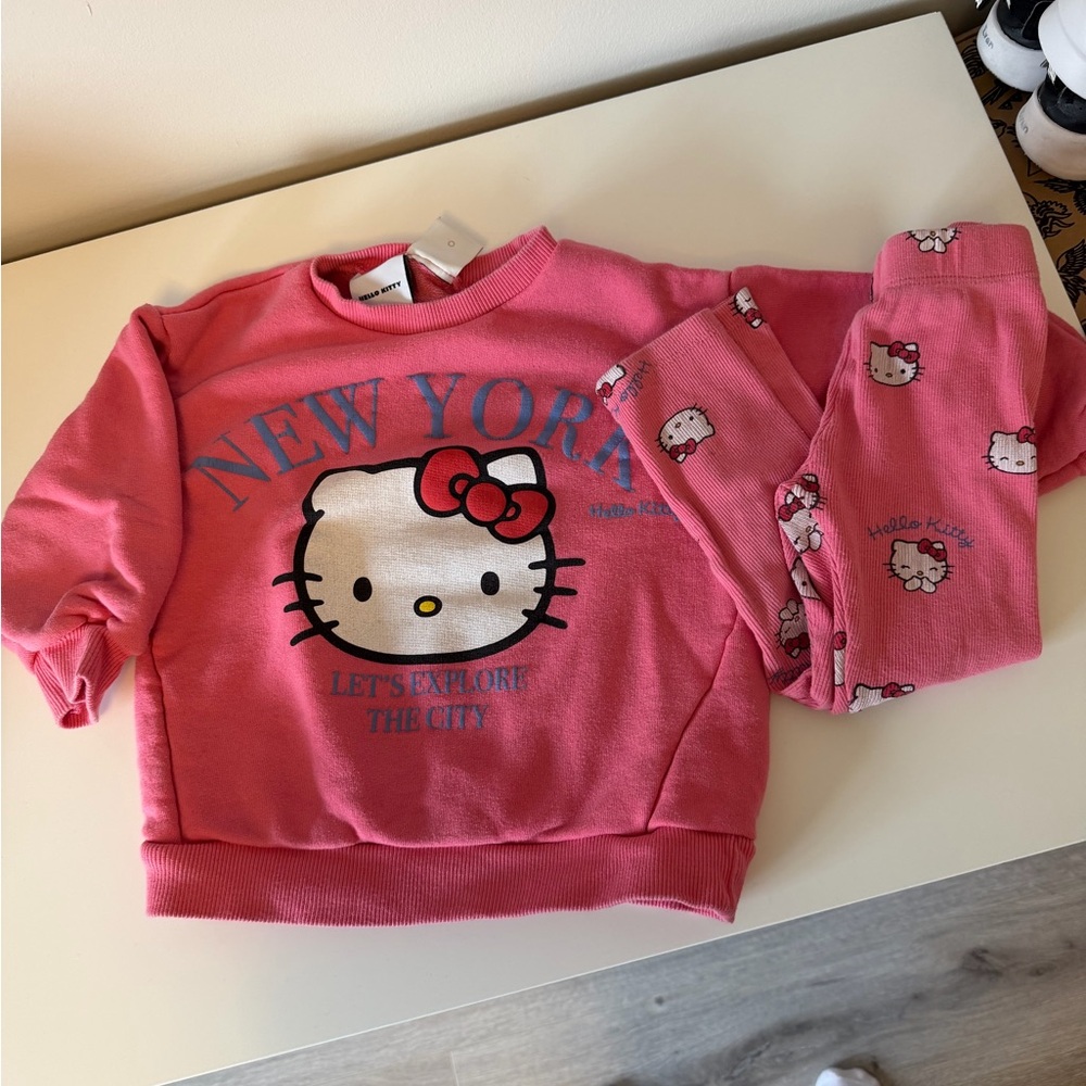 Zara Pink Hello Kitty Sweatshirt